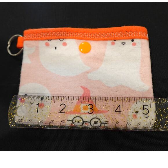 Ghostly Cute! - Set of 4 snap pouche key ring / ANYTHING holders! - Picture 3 of 14